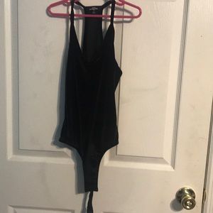Black one piece top